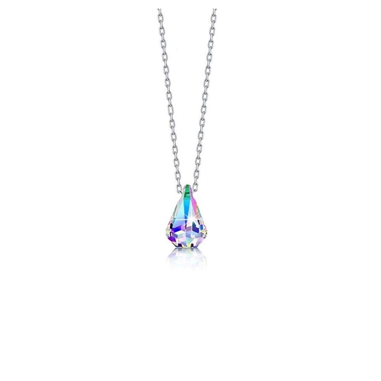 Yeidid International Aurora Borealis Swarovski Crystal Necklace